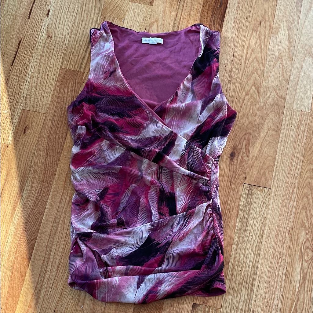 New York  Company Feather Print Tank Top